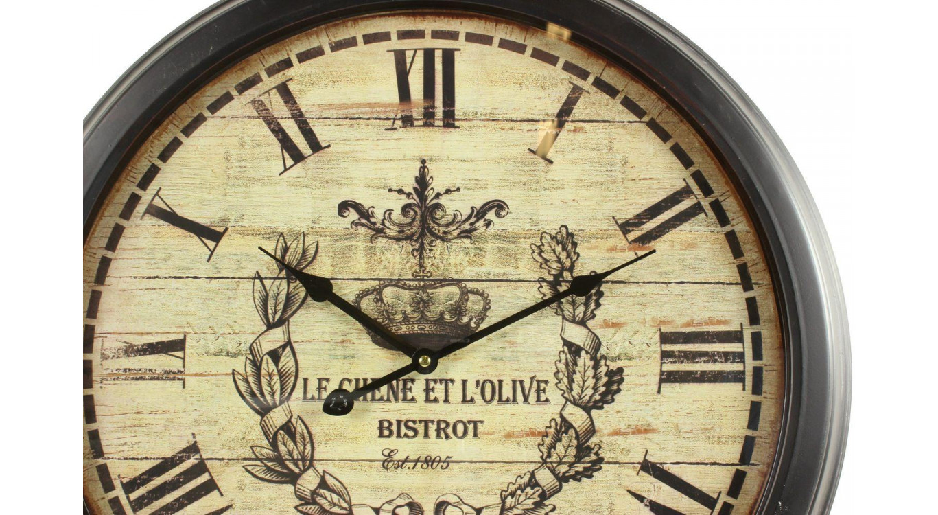 Horloge Ancienne Murale Olives 58cm