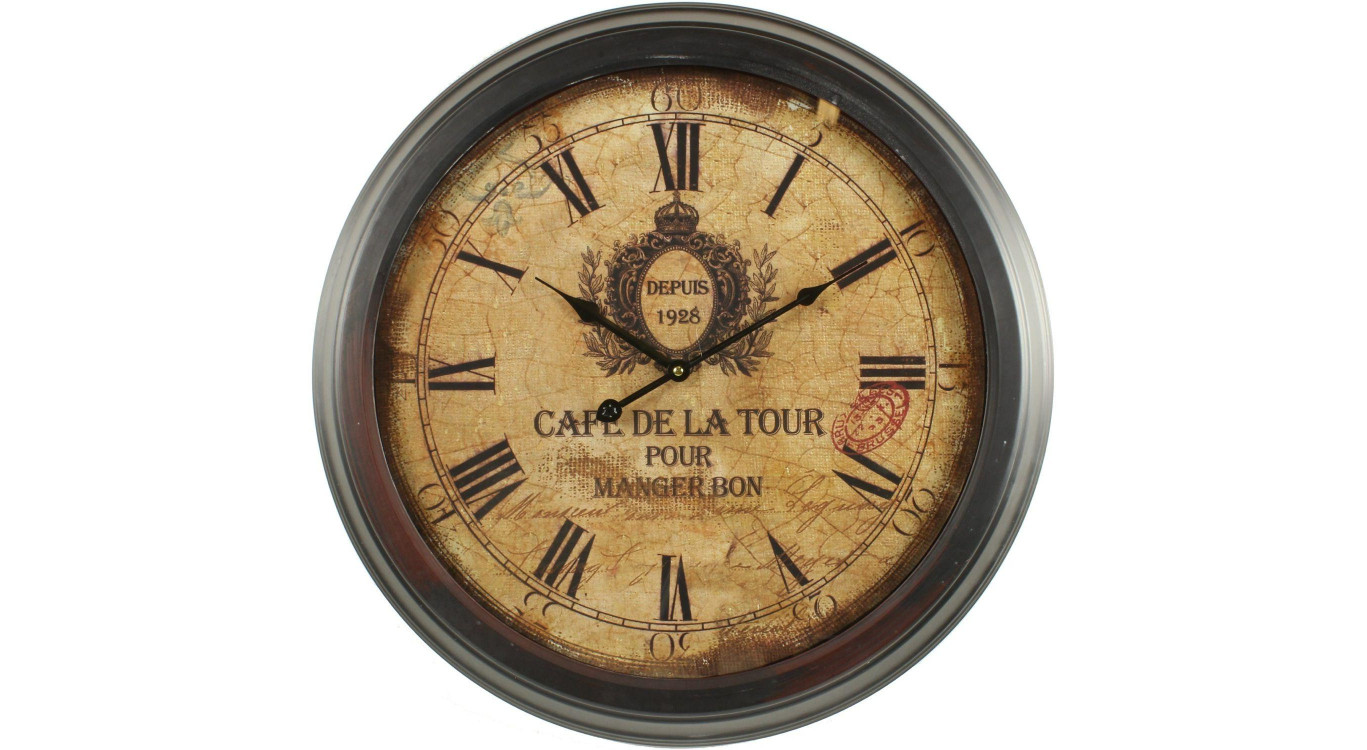 Horloge Ancienne Murale Café De La Tour 58cm