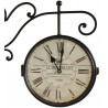 Horloge De Gare Ancienne Double Face La Beaujolaise 24cm