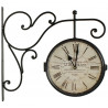 Horloge De Gare Ancienne Double Face La Beaujolaise 24cm