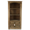 Buffet Vaisselier Rangement Bois 2 Tiroirs 81.5x38x161cm