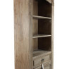 Buffet Vaisselier Rangement Bois 2 Tiroirs 81.5x38x161cm