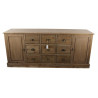 Meuble Semainier Chiffonnier Grainetier Bois 9 Tiroirs 210x54x90cm