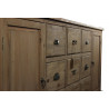 Meuble Semainier Chiffonnier Grainetier Bois 9 Tiroirs 210x54x90cm