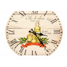 Horloge Ancienne Murale Huile d'Olive 34cm