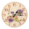 Horloge Ancienne Murale Lavande Rose 34cm