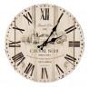 Horloge Ancienne Murale Grand Vin Cheval Noir Blanc 34cm