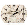 Horloge Ancienne Murale Grand Vin Cheval Noir Blanc 34cm