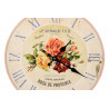 Horloge Ancienne Murale Rose de Provence 34cm