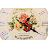 Horloge Ancienne Murale Rose de Provence 34cm