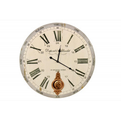 Horloge Ancienne Balancier Dupont & Allardet Blanc 58cm