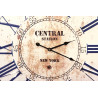 Horloge Ancienne Métal Central Station New York 58cm