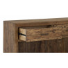 Meuble Bas Rangement Bois 2 Tiroirs 130x40x81cm