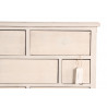 Meuble Semainier Chiffonnier Grainetier Bois Cerusé Blanc 17 Tiroirs Nu 75.5x34x116cm