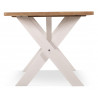 Table Rectangulaire Bois Blanc Césuré 180x90x78cm