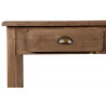 Meuble Console Drapier Bois 2 Tiroirs 100x40x80.5cm