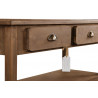 Meuble Console Drapier Bois 2 Tiroirs 100x40x80.5cm