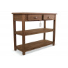 Meuble Console Drapier Bois 2 Tiroirs 100x40x80.5cm