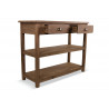 Meuble Console Drapier Bois 2 Tiroirs 100x40x80.5cm