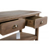 Meuble Console Drapier Bois 2 Tiroirs 100x40x80.5cm