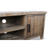 Meuble TV Bas Rangement Bois 150x40x61cm