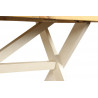 Table Rectangulaire Bois Blanc Césuré 180x90x78cm