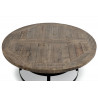 Table Basse Ronde Bois Marron 100x100x40.5cm