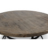 Table Basse Ronde Bois Marron 100x100x40.5cm