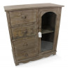 Meuble Bas Rangement Bois 4 Tiroirs 80x40x90cm