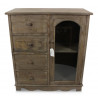 Meuble Bas Rangement Bois 4 Tiroirs 80x40x90cm