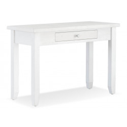 Bureau 1 Tiroir Bois Blanc 110x50x76cm