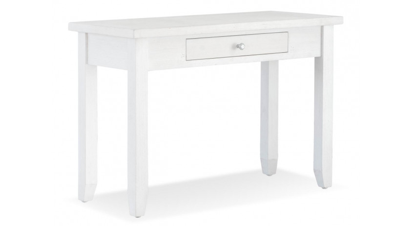 Bureau 1 Tiroir Bois Blanc 110x50x76cm