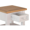 Table De Chevet 1 Tiroir Bois Blanc 50x50x50cm