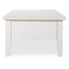 Table Basse 3 Tiroirs Bois Blanc 140x70x45cm