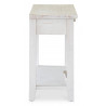 Console 1 Tiroir Bois Blanc 120x41.5x78cm