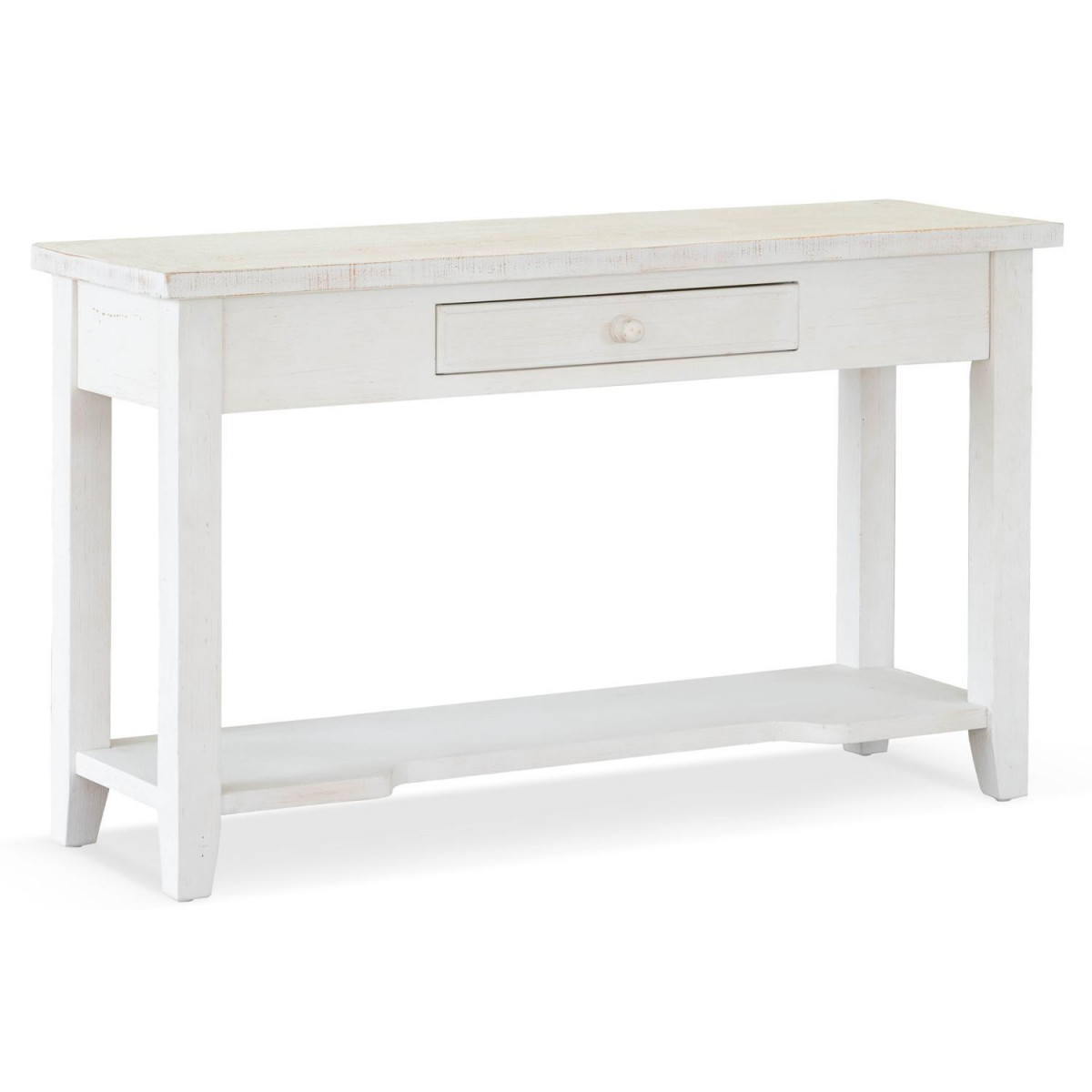 Console 1 Tiroir Bois Blanc 120x41.5x78cm