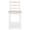 Lot de 2 Chaises Hautes Bois Blanc 47x51x95cm