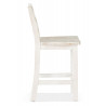 Lot de 2 Chaises Hautes Bois Blanc 47x51x95cm