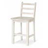 Lot de 2 Chaises Hautes Bois Blanc 47x51x95cm