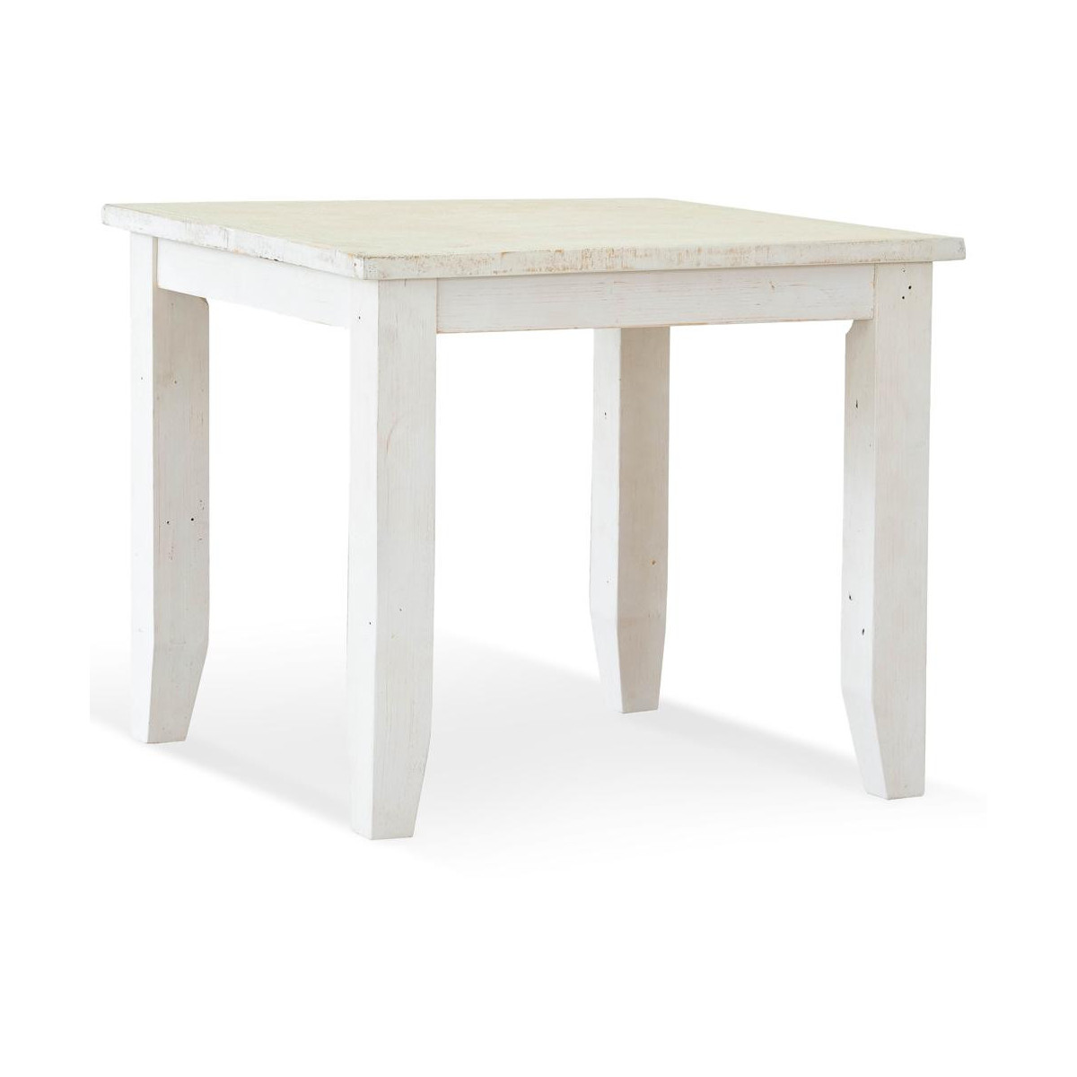 Table à Manger Bois Blanc 90x90x77.5cm