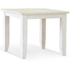 Table à Manger Bois Blanc 90x90x77.5cm