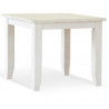 Table à Manger Bois Blanc 90x90x77.5cm