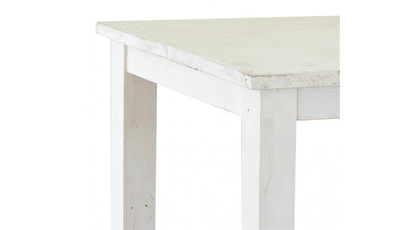 Table à Manger Bois Blanc 90x90x77.5cm