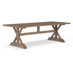 Table à Manger Bois Marron 250x100x76cm