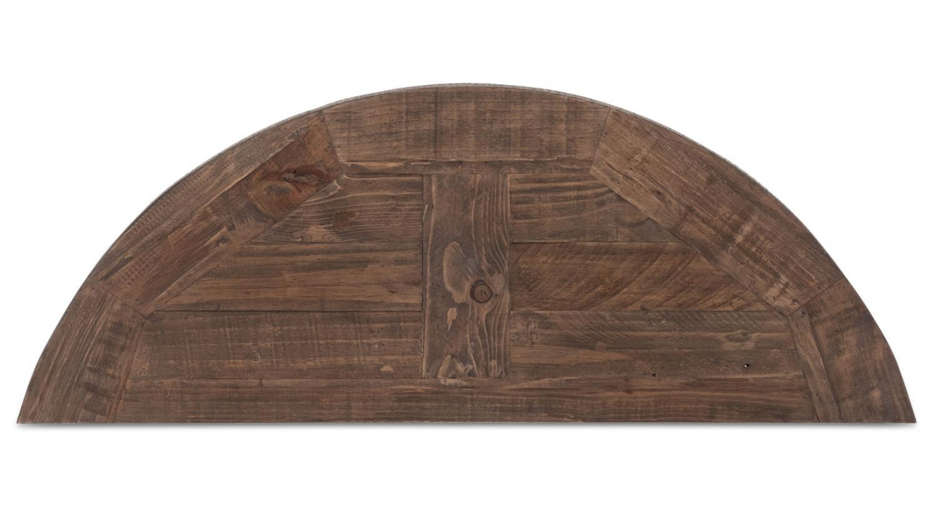 Table Haute Bois Métal Marron 100x38x80cm