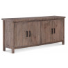 Buffet Bois Marron 200x45x85cm