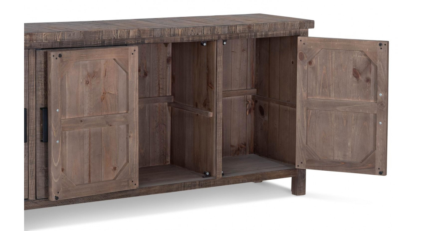 Buffet Bois Marron 200x45x85cm