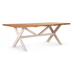 Table à Manger Bois Blanc 210x105x77cm