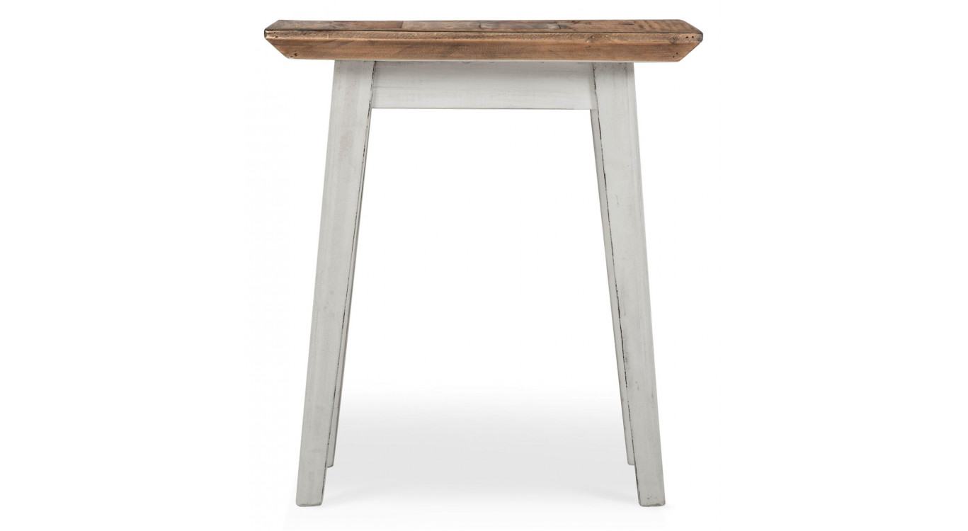 Table De Chevet Bois Blanc 50x50x55cm