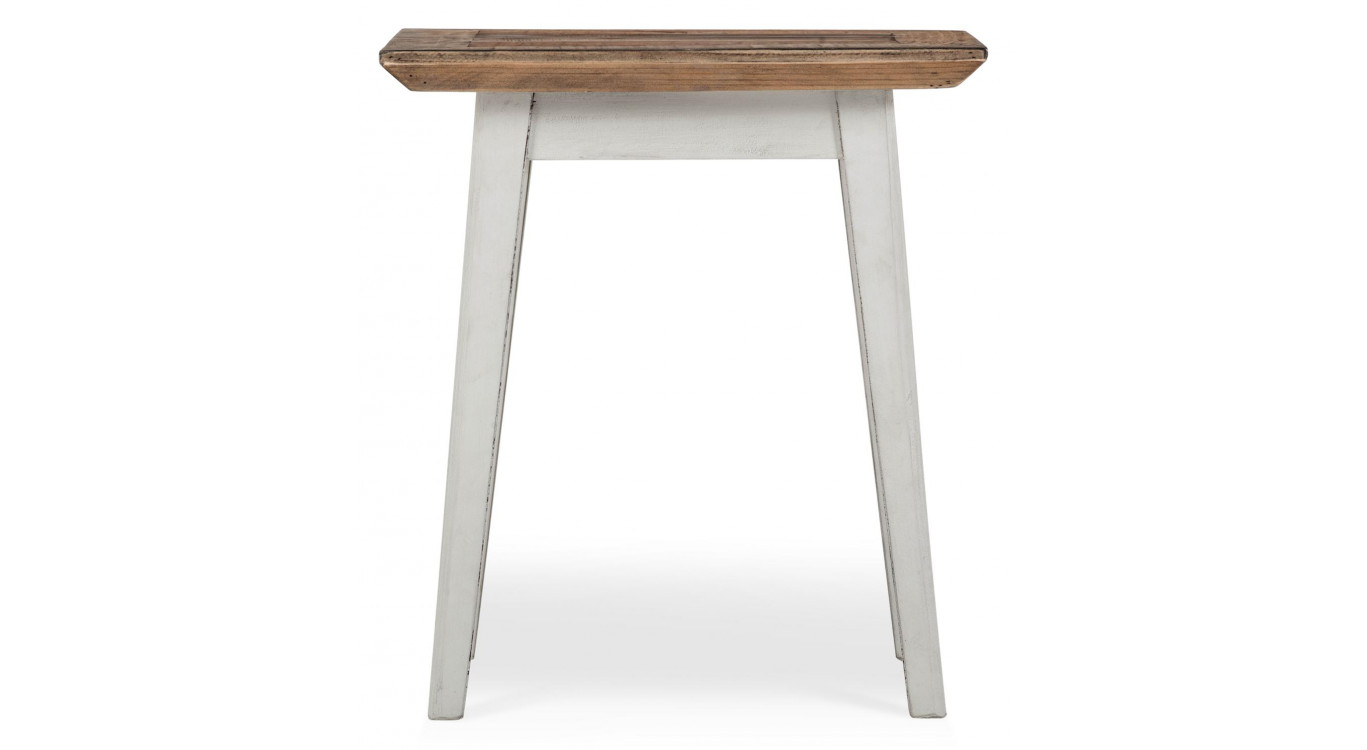 Table De Chevet Bois Blanc 50x50x55cm